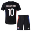 Maillot de Supporter Olympique Lyonnais Alexandre Lacazette 10 Extérieur 2024-25 Pour Enfant